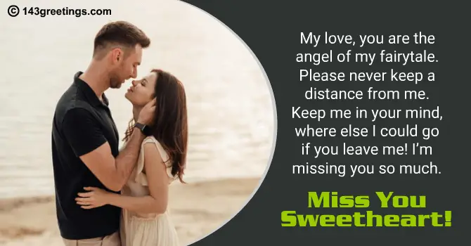 Emotional Miss You Messages for Wife